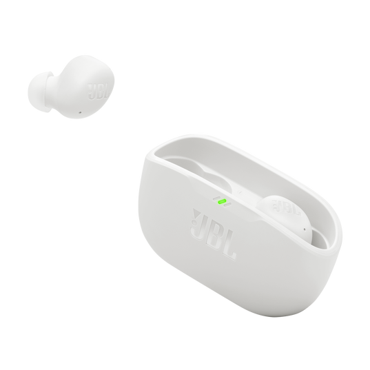 JBL Wave Buds 2 - White - True Wireless Noise Cancelling Earbuds - Detailshot 2